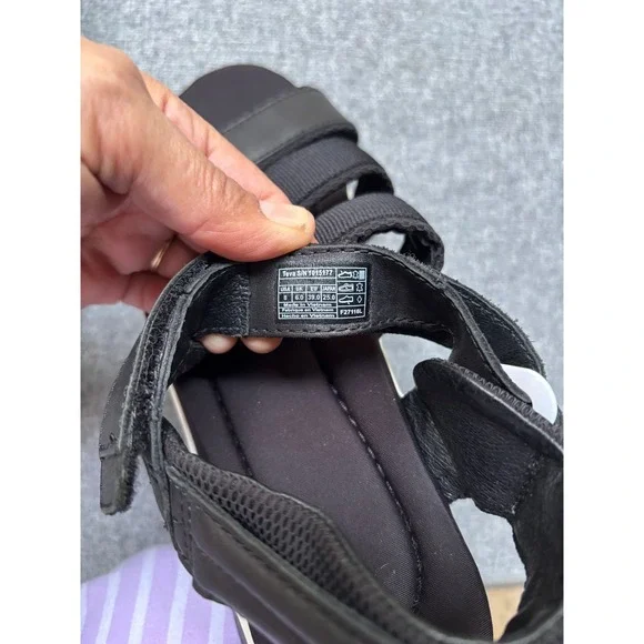 TEVA Women's Zamora Black Flatform Platform Foam Sandals US 8 Comfortable - Picture 7 of 8